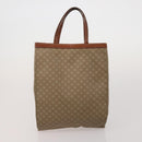 CELINE Macadam Canvas Shoulder Bag PVC Leather 6 Set Brown Beige Auth 183573-8