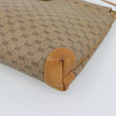 GUCCI Micro GG Supreme Umhängetasche PVC Beige Gold Auth 183600-12