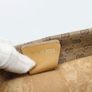 GUCCI Micro GG Supreme Umhängetasche PVC Beige Gold Auth 183600-18