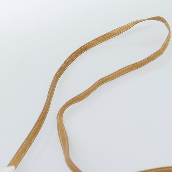 GUCCI Micro GG Supreme Umhängetasche PVC Beige Gold Auth 183600