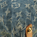 LOUIS VUITTON Monogram Denim Buggy PM Shoulder Bag Blue M95049 LV Auth 183601SAV-14