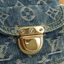 LOUIS VUITTON Monogram Denim Buggy PM Shoulder Bag Blue M95049 LV Auth 183601SAV-16