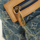 LOUIS VUITTON Monogram Denim Buggy PM Shoulder Bag Blue M95049 LV Auth 183601SAV-19