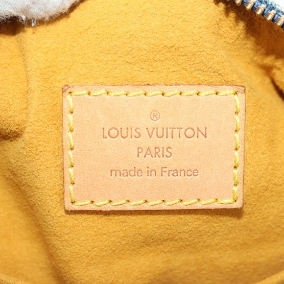 LOUIS VUITTON Monogram Denim Buggy PM Shoulder Bag Blue M95049 LV Auth 183601SAV
