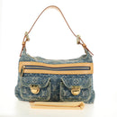LOUIS VUITTON Monogram Denim Buggy PM Shoulder Bag Blue M95049 LV Auth 183601SAV-29