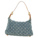 LOUIS VUITTON Monogram Denim Buggy PM Shoulder Bag Blue M95049 LV Auth 183601SAV-3
