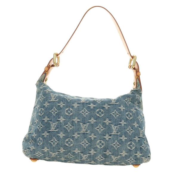 LOUIS VUITTON Monogram Denim Buggy PM Shoulder Bag Blue M95049 LV Auth 183601SAV
