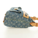 LOUIS VUITTON Monogram Denim Buggy PM Shoulder Bag Blue M95049 LV Auth 183601SAV-5