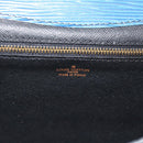 LOUIS VUITTON Epi Montaigne 23 Clutch Bag Blue M52665 LV Auth 183602-17