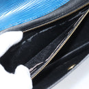 LOUIS VUITTON Epi Montaigne 23 Clutch Bag Blue M52665 LV Auth 183602-10