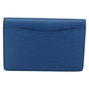 LOUIS VUITTON Epi Montaigne 23 Clutch Bag Blue M52665 LV Auth 183602-2