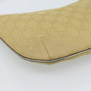 GUCCI GG Canvas Shoulder Bag Gold 005 0813 Auth 183603-14
