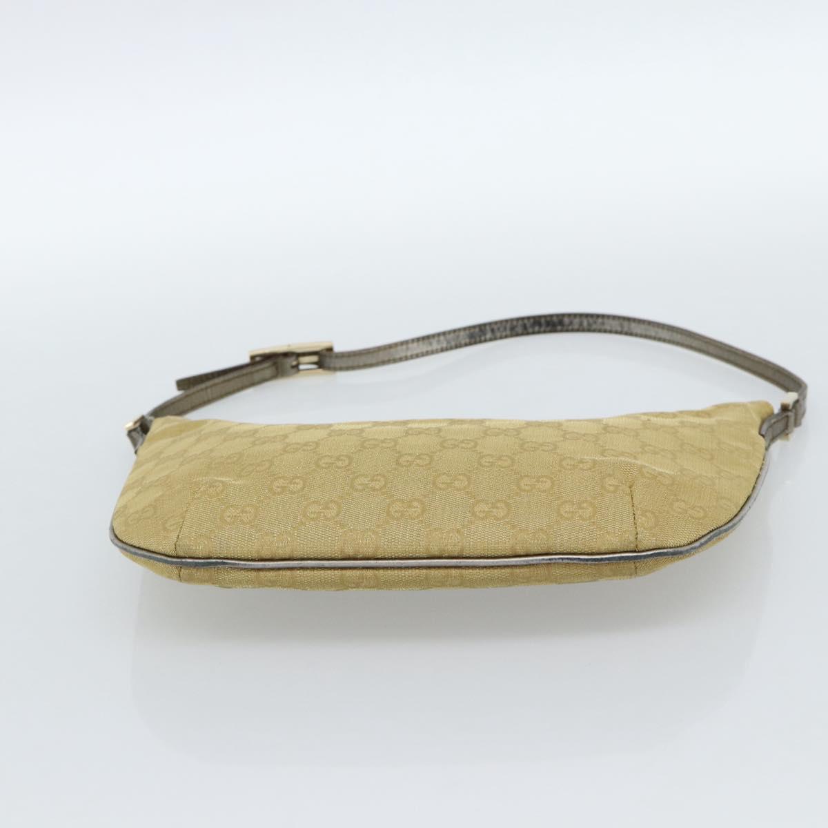 GUCCI GG Canvas Shoulder Bag Gold 005 0813 Auth 183603 | Brand