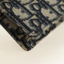 Christian Dior Trotter Canvas Saddle Waist bag Navy Gold Auth 183604M-13