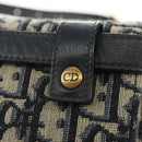 Christian Dior Trotter Canvas Saddle Waist bag Navy Gold Auth 183604M-15