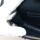 Christian Dior Trotter Canvas Saddle Waist bag Navy Gold Auth 183604M-21