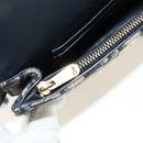 Christian Dior Trotter Canvas Saddle Waist bag Navy Gold Auth 183604M-22