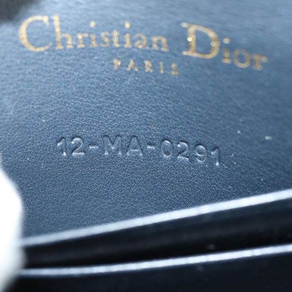 Christian Dior Trotter Canvas Saddle Waist bag Navy Gold Auth 183604M