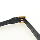 Christian Dior Trotter Canvas Saddle Waist bag Navy Gold Auth 183604M-9