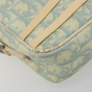 Christian Dior Trotter Canvas Shoulder Bag PVC Light Blue Silver Auth 183605-15