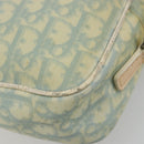 Christian Dior Trotter Canvas Shoulder Bag PVC Light Blue Silver Auth 183605-16