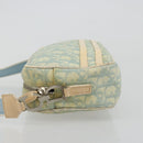 Christian Dior Trotter Canvas Shoulder Bag PVC Light Blue Silver Auth 183605-4