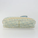 Christian Dior Trotter Canvas Shoulder Bag PVC Light Blue Silver Auth 183605-5