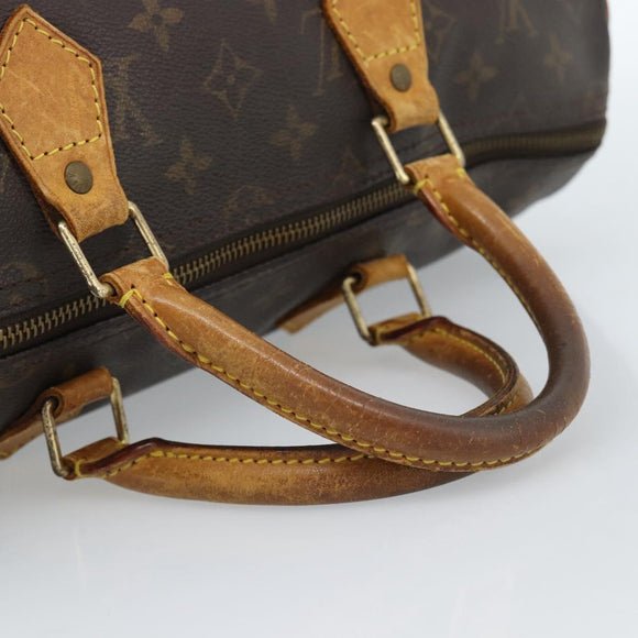 LOUIS VUITTON Monogram Speedy 30 Hand Bag M41526 LV Auth 183606