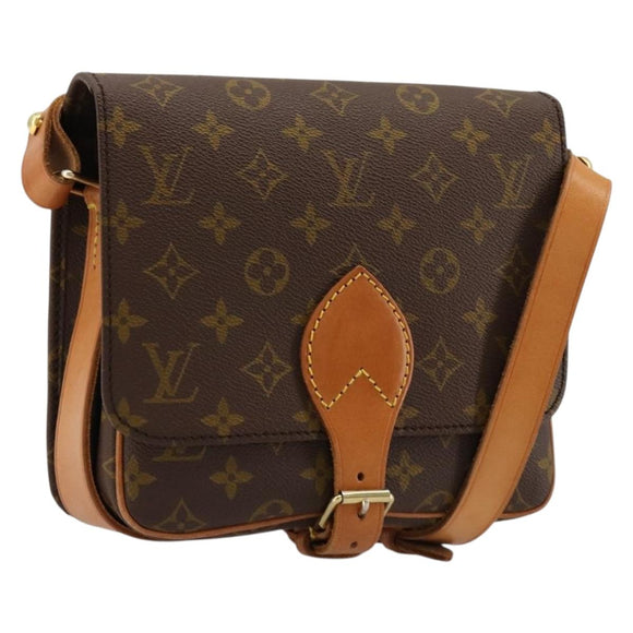 LOUIS VUITTON Monogram Cartouchiere MM Shoulder Bag M51253 LV Auth 183608A