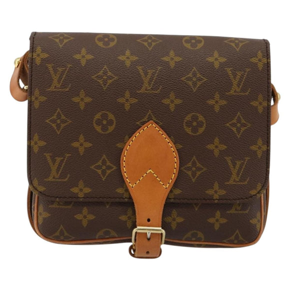 LOUIS VUITTON Monogram Cartouchiere MM Shoulder Bag M51253 LV Auth 183608A