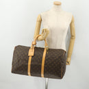 LOUIS VUITTON Monogram Keepall 50 Boston Bag M41426 LV Auth 183612SAV-23