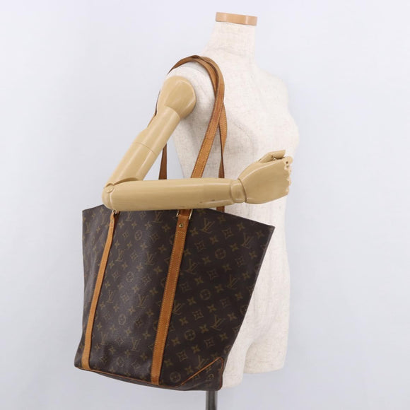 LOUIS VUITTON Monogram Sac Shopping Tote Bag M51108 LV Auth 183613
