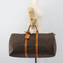 LOUIS VUITTON Monogram Keepall 55 Boston Bag M41424 LV Auth 183614A-24
