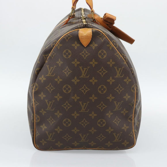 LOUIS VUITTON Monogram Keepall 55 Boston Bag M41424 LV Auth 183614A