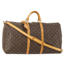 LOUIS VUITTON Monogram Keepall Bandouliere 60 Boston Bag M41412 LV Auth 183615A-1