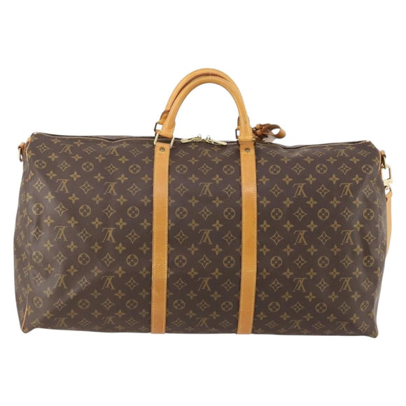 LOUIS VUITTON Monogram Keepall Bandouliere 60 Boston Bag M41412 LV Auth 183615A