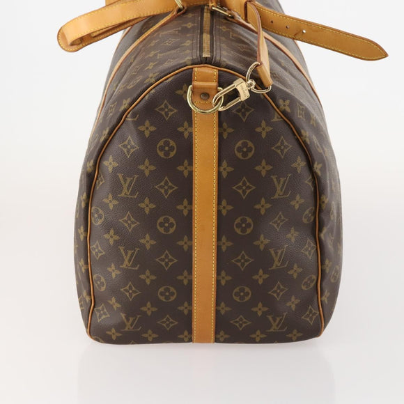 LOUIS VUITTON Monogram Keepall Bandouliere 60 Boston Bag M41412 LV Auth 183615A
