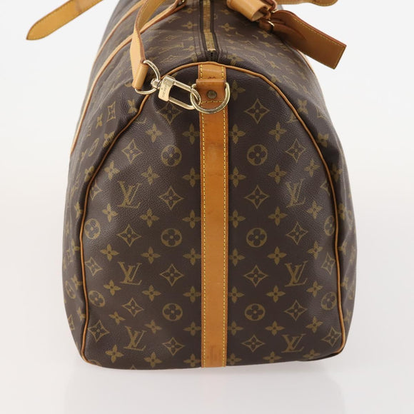 LOUIS VUITTON Monogram Keepall Bandouliere 60 Boston Bag M41412 LV Auth 183615A