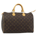 LOUIS VUITTON Monogram Speedy 35 Hand Bag M41524 LV Auth 183617V-1
