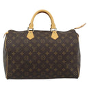 LOUIS VUITTON Monogram Speedy 35 Hand Bag M41524 LV Auth 183617V-2