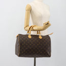 LOUIS VUITTON Monogram Speedy 35 Hand Bag M41524 LV Auth 183617V-20