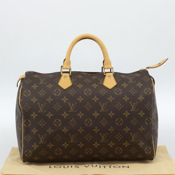 LOUIS VUITTON Monogram Speedy 35 Hand Bag M41524 LV Auth 183617V