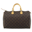 LOUIS VUITTON Monogram Speedy 35 Hand Bag M41524 LV Auth 183617V-3