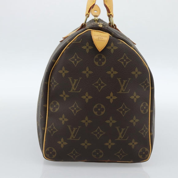LOUIS VUITTON Monogram Speedy 35 Hand Bag M41524 LV Auth 183617V