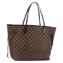 LOUIS VUITTON Damier Ebene Neverfull MM Tote Bag N51105 LV Auth 183618V-1