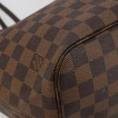 LOUIS VUITTON Damier Ebene Neverfull MM Tote Bag N51105 LV Auth 183618V-16