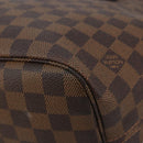 LOUIS VUITTON Damier Ebene Neverfull MM Tote Bag N51105 LV Auth 183618V-17