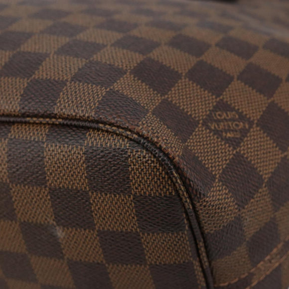LOUIS VUITTON Damier Ebene Neverfull MM Tote Bag N51105 LV Auth 183618V