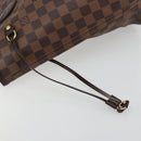 LOUIS VUITTON Damier Ebene Neverfull MM Tote Bag N51105 LV Auth 183618V-19