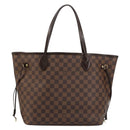 LOUIS VUITTON Damier Ebene Neverfull MM Tote Bag N51105 LV Auth 183618V-13
